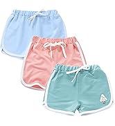Amazon Rolanko キッズ ショートパンツ 女の子 短パン ガールズ 夏服 子供 ジャージ ジュニア 部屋着 ルームウェア スポーツ 綿 110 170 パンツ 通販