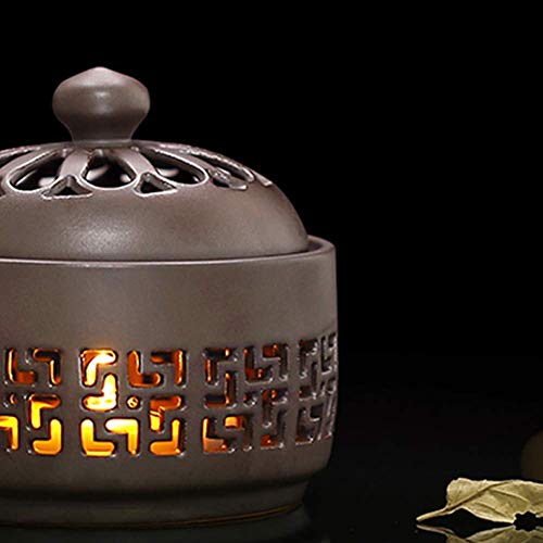 XinXu Incense Burner, Coil Incense Holder Ceramic Censer Incense Burner Holder for Home Decoration Tea Ceremony - Thumbnail 3