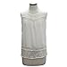 Morecome Casual Women Summer Lace Splice Vest Top Sleeveless Blouse Tank Tops (XXXL)