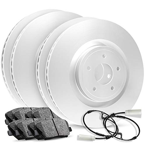 R1 Concepts Front Rear Brakes and Rotors Kit |Front Rear Brake Pads| Brake Roto…