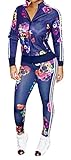 Ybenlow Women's 2 Piece Floral Bodycon Sweatsuit Set Tracksuit Outfit