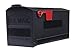 Gibraltar Mailboxes Patriot Rust-Proof Plastic Black, Mailbox Mounting Board, GMB225B