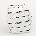 Sigzagor AIll In One Night AIO Cloth Diaper Nappy Sewn In Charcoal Bamboo Insert Reusable Washable (Mustache)