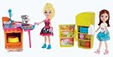 Polly Pocket Complete Kitchen and Dolls Playset