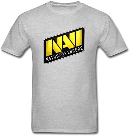 JXK Men's Natus Vincere Dota 2 Logo T-Shirt S ColorName Short Sleeve