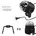 Stage Party Lights - Costech Portable Sound Activated DJ Lighting; RGB Auto Rotating Disco Ball; Strobe Lamp Stage Par Light; 7 Color Changing Crystal LED Ball for Club Pub/ Disco DJ Show