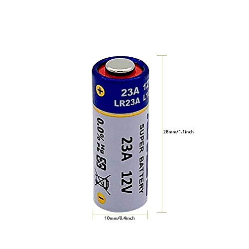 Pack of 5 A23 Battery 12V Alkaline 60 mAh [Ultra Power] 12 Volt for