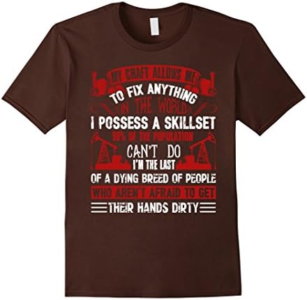 Men's Oilfield Shirts - Funny Oilfield Shirts 3XL Brown