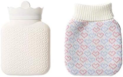 Chengfeng Silicone Transparent Hand Warmer Hot Water Bag with Knit Cover Microwave Safe & Freeze Safe
