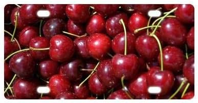 Ganheuze Best Design Cherry Fruit Metal License Plates for Front of Car 12" x 6"