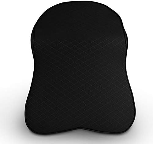 kgftdk Pu Leather Memory Headrest, Car Neck Pillow, Breathable Seat Cushion.