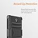 Circlemalls [Combo Holster] And Built-In Kickstand Case Hybird Shockproof Phone Cover And Stylus Pen Compatible For [ZTE Zmax 2] With [Premium Screen Protector]-Black