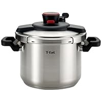 T-fal P4500736 Clipso Stainless Steel Dishwasher Safe PTFE PFOA and Cadmium Free 12-PSI Pressure Cooker Cookware, 6.3-Quart, Silver T-fal P4500736 Clipso Stainless Steel Dishwasher Safe PTFE PFOA and Cadmium Free 12-PSI Pressure Cooker Cookware, 6.3-Quart, Silver