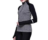 slimour Women Half Zip Pullover Fleece Lined Athletic Long Sleeve Shirt Running Tops Workout