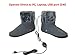 ObboMed MF-2305M Far Infrared Carbon Fiber Heated Foot Warmer/Boots/Slippers, USB 5V 10W – Far Infrared Wavelength 8-15 μm (Health Range: 4-14 μm), Auto Off, Size M: (fits Foot up to 41)