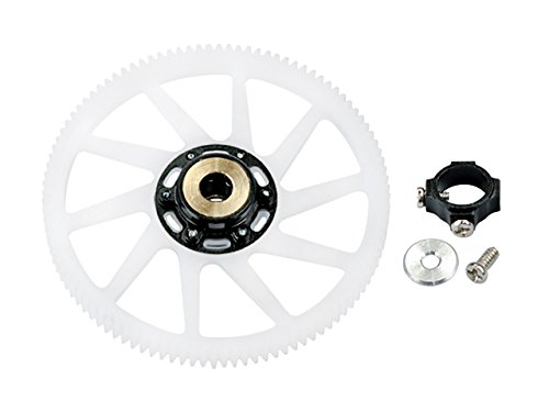 Microheli CNC Delrin Main Gear w/ Auto-Rotation Hub set (BLACK) (for MH-18FX067X series)