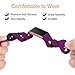 Maledan Compatible with Fitbit Charge 3 Bands for Women Men, Fuchsia Black, Small