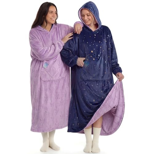Mewaii Reversible Wearable Blanket Hoodie