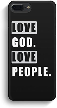 Christian Bible Verse Love God Love People Phone Case for iPhone - Quote from 1 John 4:21 - Thin Style Weekend Case (iPhone 6/6s, iPhone 6/6s Plus, iPhone 7, iPhone 7 Plus)