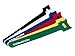 Monoprice 106463 6-Inch Hook and Loop Fastening Cable Ties, 60-Piece/Pack, 6 Colors,Multi-Color