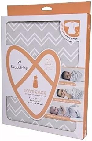 SwaddleMe Love Sack, Grey Chevron