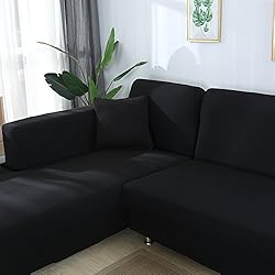 cjc Sofa Covers for L Shape, 2PCS Polyester Fabric