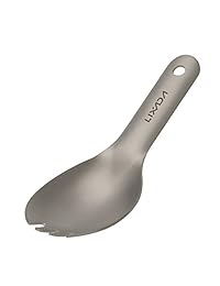 Lixada Cuchara mango corto Cuchara Spork Cuchara T