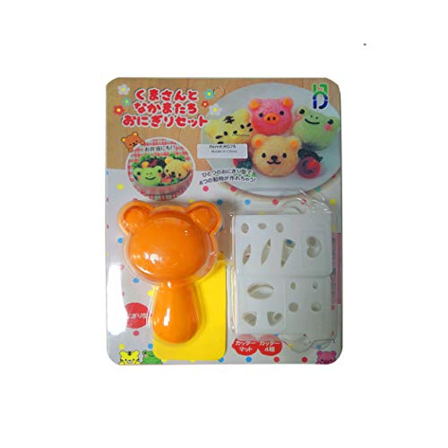 Rice Ball Mold Cute Cat Sushi Mold Animal Onigiri Mold DIY Kitchen Tools Rice Ball Press Mold with Nori Cutter for Home Party Cartoon Cute Bento Lunch Make - Thumbnail 6