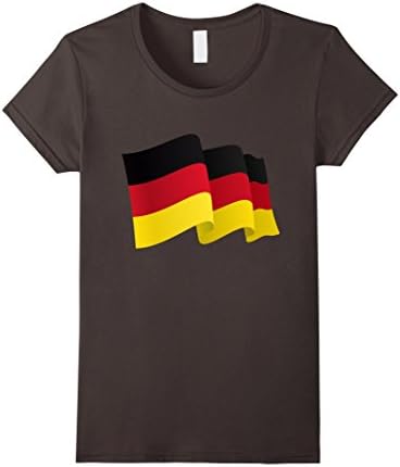 Womens German Flag T-Shirt Large Asphalt