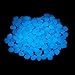 Glow in The Dark Pebbles 150 Pcs or 200 Pcs|Glow Rocks Stones for Garden|Luminous Pebbles Glowing Stones for Walkways Outdoor Decor (Sky-Blue(150PCS))