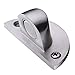 Magnetic Door Stop with Pop Up Flap, Angle Simple SUS304 Stainless Steel Door Holder Catch with Magnet Door Stopper Solid Wood Door Gate Holder Keep Door Open Floor Mounted, Brushed Steel