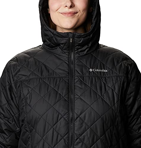 plus size columbia copper crest hooded quilted jacket