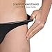 DAVID ARCHY Men's 4 Pack Micro Modal Underwear Low Rise Bikinis (XL, Black)