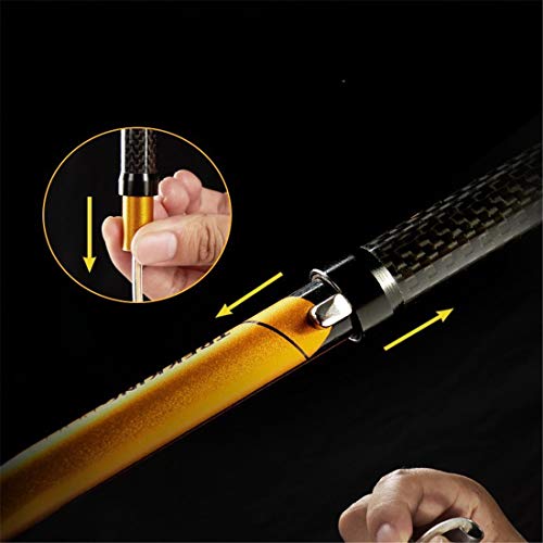 Four-Fold CarbonTrekking Poles/Sticks with EVA Foam Handle Perfect for Hiking, Walking, Backpacking and Snowshoeing (Orange, 1PCS) - Thumbnail 7