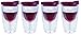 Southern Homewares Wine 2Go! Insulated Vino Double Wall Acrylic Wine Tumbler with Merlot Drink Through Lid, 16-Ounce, Pack of 4