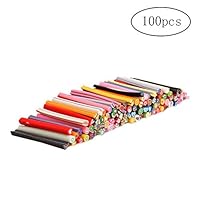 Yigo 100Pcs 3D Nail Sticks Cute Fruit Fimo Canes Rods Polymer Clay Stickers Nail Art Decoration Tools Manicure Decoration Random Style