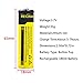 HeCloud 4 x 3.7V Li-ion 6000mAh 18650 Battery Rechargeable Batteries with 2x Dual Charger for Outdoor LED Flashlight