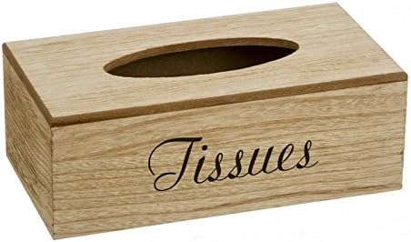 Dcasa - Caja Porta pañuelos Madera Natural para tissues: Amazon.es: Hogar