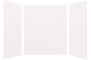 Transolid EWK606072-31 Expressions 3-Panel Shower Wall Kit, 60-in L x 60-in W x 72-in H, White