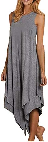 Double Layer Mini Dresses for Women Casual Letter Printed Tank Tops Dress Sleeveless O-Neck Irregular Hem Dress