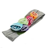 Lovely Cotton Girls Baby Flower Headband Hairband Bow Orang Red Green Purple Ruffle
