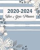2020-2024 Five Year Planner: Sweet Floral Blue, Five Year with Holidays and Inspirational Quotes, Mo by Emily Bell