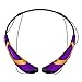 Bluetooth Headphones Headset Rymemo Metallic-feeling Soft Polishing Wireless Music Earphones Stereo Earbuds Sports/running Magnetic Neckband Style for Cellphone£¬ Gold-Purple