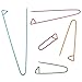 Shappy Yarn Stitch Holder Set Crochet Knitting Needle Stitch Holders Aluminum Safety Pins, 5 Sizes, Assorted Colors (10 Pieces)