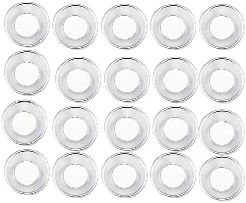 Egg Tart Tins - 20 Sets Egg Tart Mold Baking Cups, Mini Round Nonstick Tart Pan, Bite size Tart and Pie Molds, Aluminum Cupcake Cake Cookie Mold for Thanksgiving, Christmas, making individual dessert