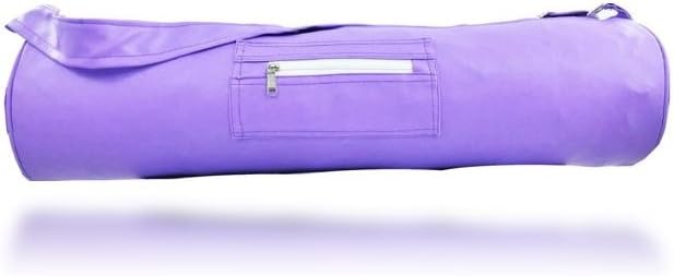 Asana Yoga Mat Bag ✮ Sturdy Vegan Leather ✮ Fits All Yoga Mats ✮ Travel Friendly (Purple)