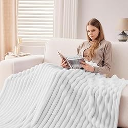 NEWCOSPLAY Super Soft Queen Blanket White Premium