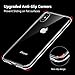 TORRAS Clear iPhone X Case, 9H Tempered Glass Hard Back Scratch-Resistant with Shock Absorption Silicone TPU Bumper Slim Fit Case Cover for iPhone X (2017) Only, Clear