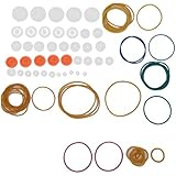 FTVOGUE 84Pcs Transmission Belt Pulley Rubber Band Combination Set for DIY Model Toy