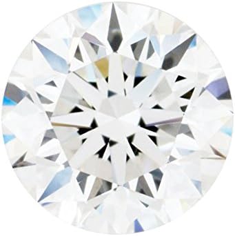 5.40 mm Genuine H-I White 0.50 Carat VVS2 Loose Moissanite Round Brilliant Cut